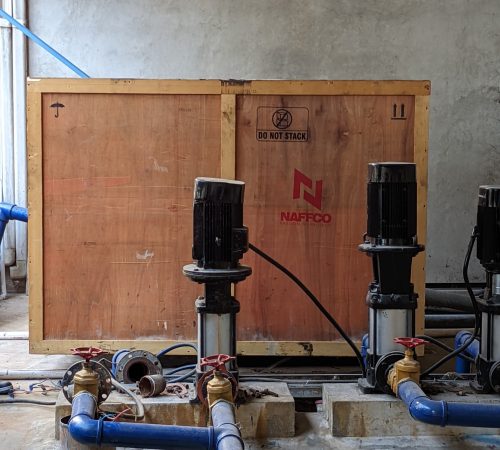 delivered NAFFCO product fire set
